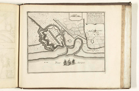 Map of the Fort Carlsburg, 1726, anonymous, 1726 Canvas Print