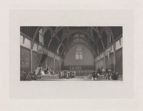 Count Floris V founds the order of St Jacob, 1290, Willem Steelink (I), 1836 - 1913 Canvas Print