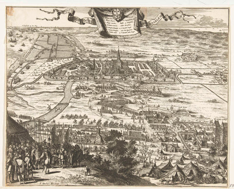 The Siege of Haarlem, 1572-1573, Coenraet Decker, 1673 - 1681 Canvas Print