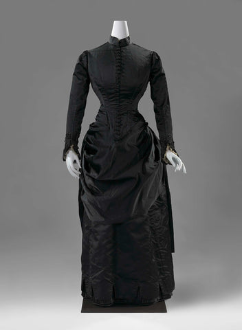 Black wedding dress, W. Wildermann, 1885 Canvas Print