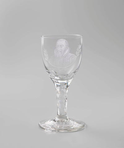 Wine glass with a portrait of Johan van Oldenbarnevelt (1574-1619), anonymous, c. 1780 - in or before 1798 Canvas Print