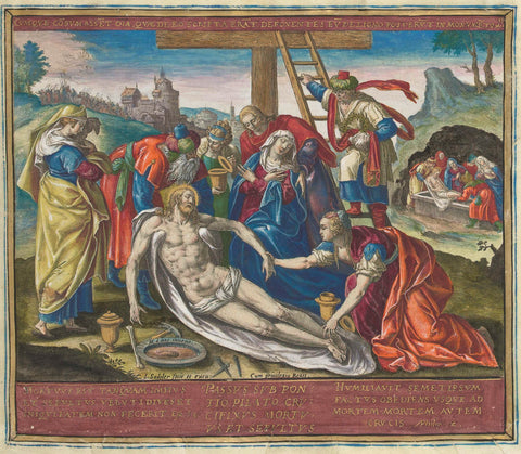 Indulgence of Christ, Johann Sadeler (I), 1579 Canvas Print