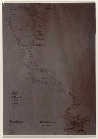 Overview map of the Gajoweg, 1909, km. 46-104, anonymous, 1903 - 1913 Canvas Print