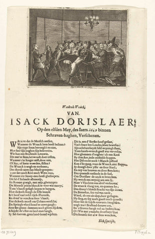 Murder of Isaac Dorislaer, 1649, anonymous, 1649 Canvas Print