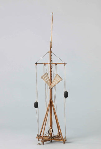 Model of a Batavian Coastal Telegraph, anonymous, c. 1798 - c. 1800 Canvas Print