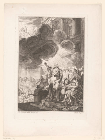 Scenes from the Old Testament, Charles Nicolas Cochin (I), Charles Nicolas Cochin (II), 1744 Canvas Print