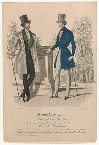 Journal des Tailleurs, Modes de Paris, 1 Mai 1838, No. 392 : Modes de Longchamp (...), Damours, 1838 Canvas Print