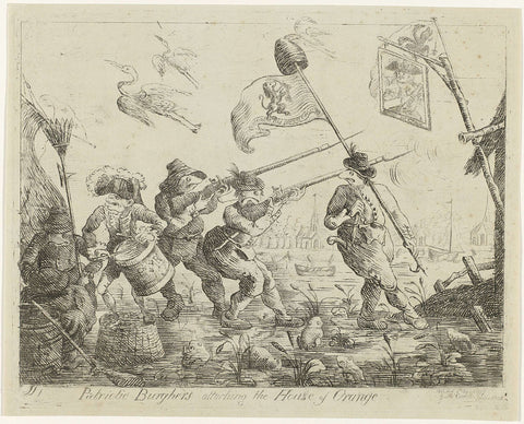 Cartoon on Goejanverwellesluis, 1787, James Sayers, 1787 Canvas Print