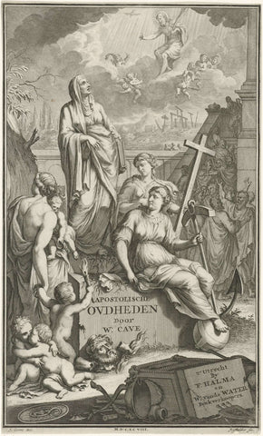 Faith, Hope and Love, Joseph Mulder, 1698 Canvas Print