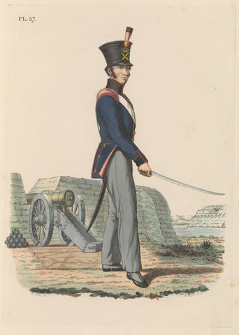 Kanonnier der Artillerie Nationale Militie, Dirk Sluyter, 1826 Canvas Print