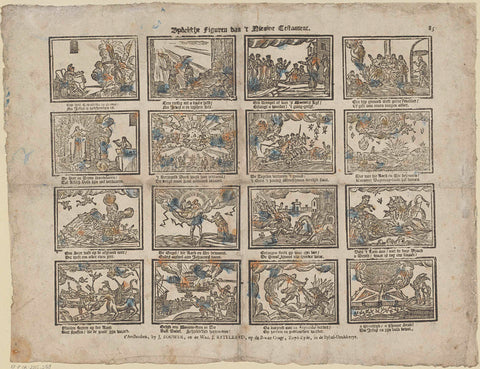 Bybelsche figures of 't Nieuwe Testament, Builder and the widow Johannes Ratelband (II) , Johannes, c. 1782 - c. 1793 Canvas Print