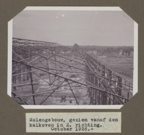 Mill building, seen from the lime kiln in Z. direction. October 1926., anonymous, 1926 Canvas Print