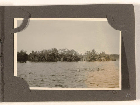 Swimming in a Lake, anonymous, 1943 Canvas Print