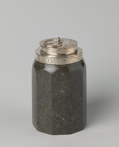 Jar with a Screw Cover, anonymous, anonymous, 1638 Canvas Print