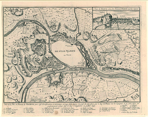 Siege of Namur, 1695, Harmanus van Loon (possibly), 1695 Canvas Print