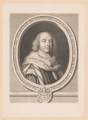 Portret van François-Théodore de Nesmond, Jean Lenfant, 1661 Canvas Print