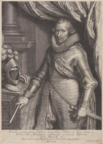 Portrait of Ernst Casimir, Count of Nassau-Dietz, Willem Isaacsz. of Swanenburg, 1612 Canvas Print