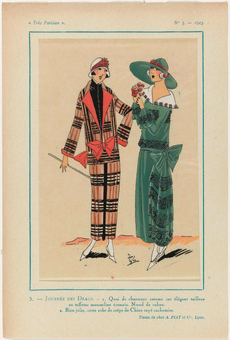 Très Parisien, 1923, No 5: 5.- JOUR DES DRAGS..., anonymous, 1923 Canvas Print