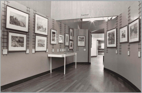 Room with drawings and in the middle behind a poster, c. 1990 Canvas Print