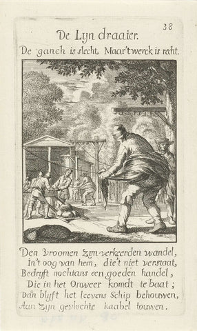 Roper, Caspar Luyken, 1694 Canvas Print