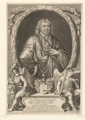 Portret van Silvester Jakob, Freiherr von Danckelman, Johann Jakob von Sandrart, c. 1679 Canvas Print