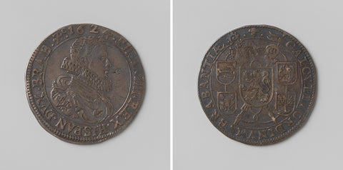 Philip IV, king of Spain, arithmetic medal struck by order of the States of Brabant, anonymous, 1624 Canvas Print