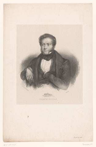 Portrait of Narcyz Olizar, Émilien Desmaisons, in or after 1832 Canvas Print