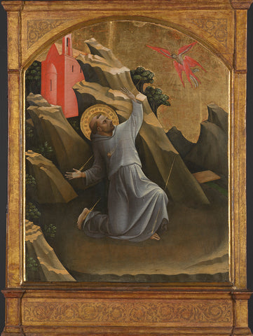 Saint Francis Receiving the Stigmata, Lorenzo Monaco, c. 1420 Canvas Print