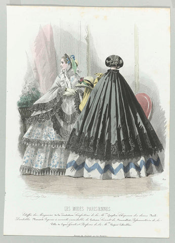 An Explosion of Fashion Magazines, Laurent François Guerdet, 1858 Canvas Print