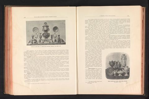 Arrangement of products of the School of Ceramics in Bechyně, anonymous, c. 1890 - in or before 1895 Canvas Print