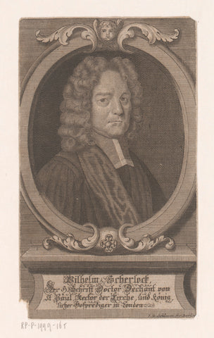 Portrait of William Scherlock, Johann David Schleuen (I), 1721 - 1771 Canvas Print