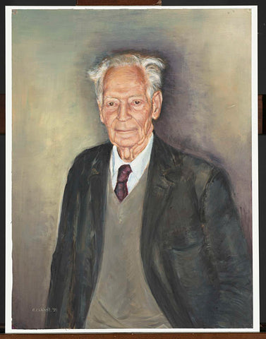 Portrait of Prof. Dr. P. Formijne, Anna Eickholt, 1995 Canvas Print