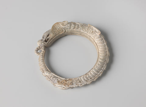 Ring in the shape of a dragon, anonymous, 1100 - 1300 Canvas Print