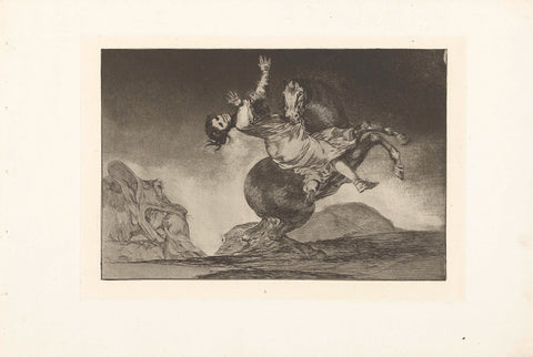 The Kidnapping Horse, Francisco de Goya, 1864 Canvas Print