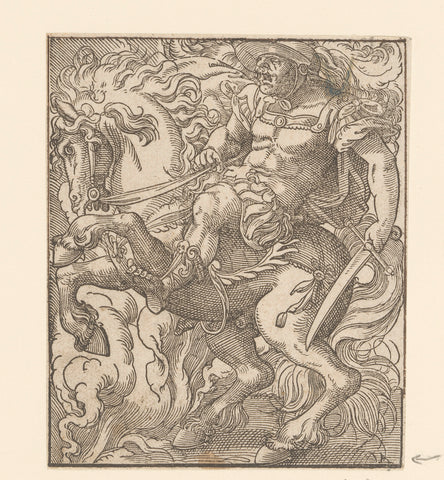 Marcus Curtius, Jost Amman, Jost Amman, 1580 Canvas Print