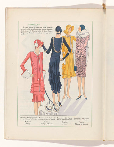 Art - Goût - Beauté, Feuillets de l' elegance féminine, June 1929, No. 106, 9th Year, p.11, anonymous, 1929 Canvas Print