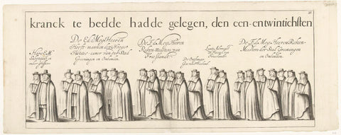 Funeral procession of William Frederick, Count of Nassau-Dietz (sheet 20), 1665, Michel Noé, 1666 Canvas Print