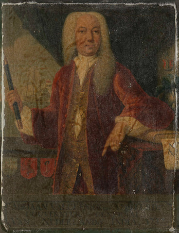 Portrait of Adriaan Valckenier, Governor-General of the Dutch East India Company, Theodorus Justinus Rheen (copy after), 1750 - 1800 Canvas Print