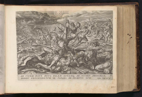 Battle of Gibeon, Harmen Jansz Muller, 1646 Canvas Print