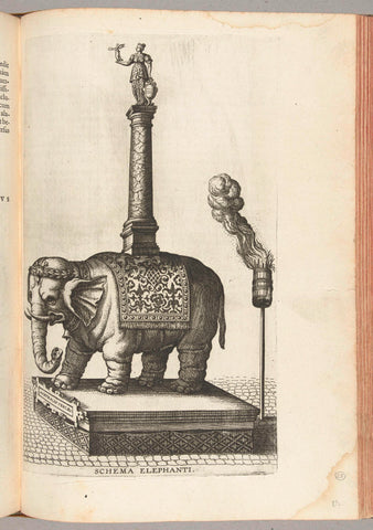 The elephant, 1594, Pieter van der Borcht (I), 1594 - 1595 Canvas Print