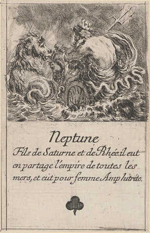 Neptune, Stefano della Bella, 1620-1664 Canvas Print