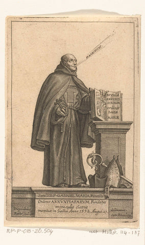 Franciscan Friar Gabriel Maria Says Mass, Jan-Baptist Barbé, 1588 - 1648 Canvas Print