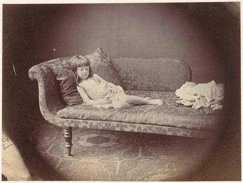 Portret van Alexandra ('Xie') Kitchin, Lewis Carroll (attributed to), 1869 Canvas Print