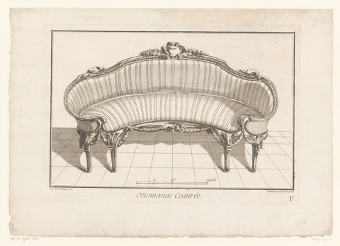 Sofa, anonymous, 1745 - 1775 Canvas Print