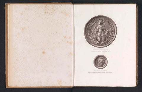 Two sides of a coin depicting King Charles V of France, anonymous, c. 1869 - in or before 1879 Canvas Print