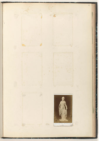 Carte-de-visite with image of Hope, anonymous, c. 1866 - c. 1900 Canvas Print