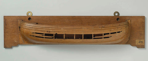 Half Model of a Fireship, anonymous, c. 1790 - c. 1800 Canvas Print