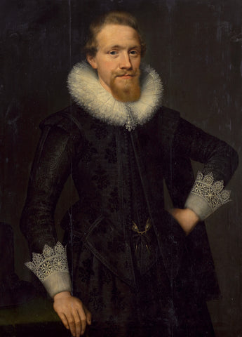 Portrait of Jacob Pergens (?-1681), Salomon Mesdach (attributed to), 1619 Canvas Print