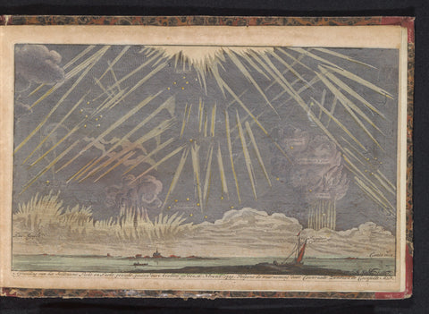 Celestial phenomena, 1729, anonymous, 1729 - 1735 Canvas Print