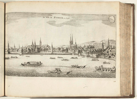 View of Zurich, 1726, anonymous, 1726 Canvas Print